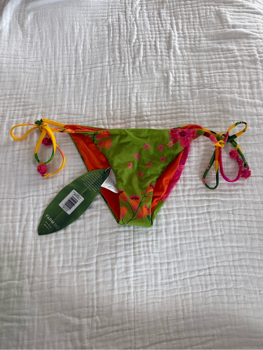NWT Farm Rio Romantic Garden Bikini Bottom Full Size Medium